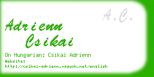 adrienn csikai business card